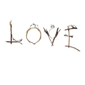 Twig letters - Spell LOVE